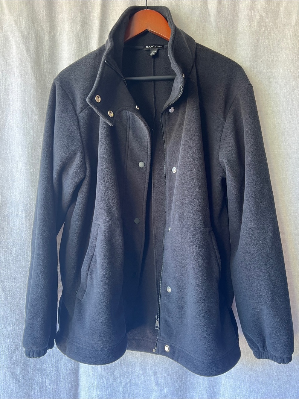 Beyond Yoga Black Fleece Jacket